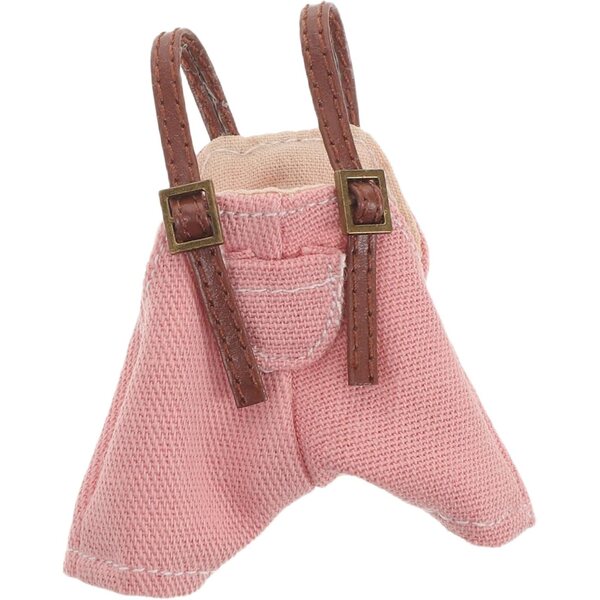 Salopette rosa per bambole - accessorio morbido per gioco e creatività bambini