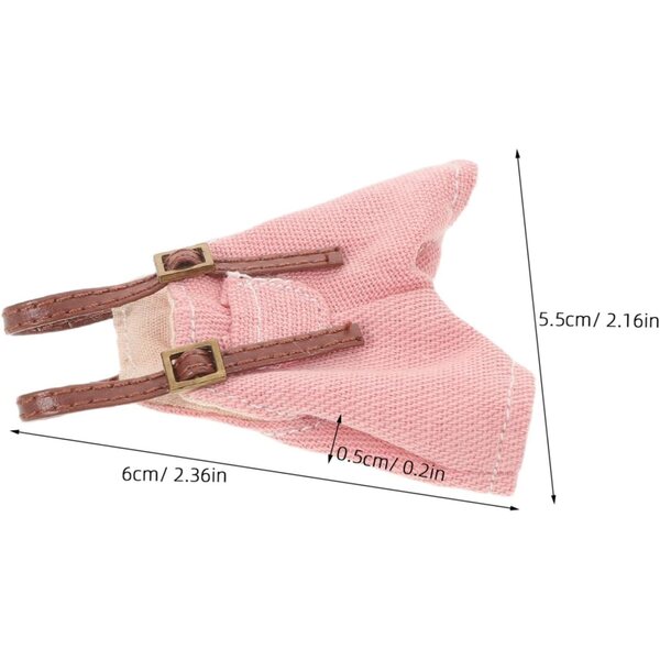 Salopette rosa per bambole - accessorio morbido per gioco e creatività bambini