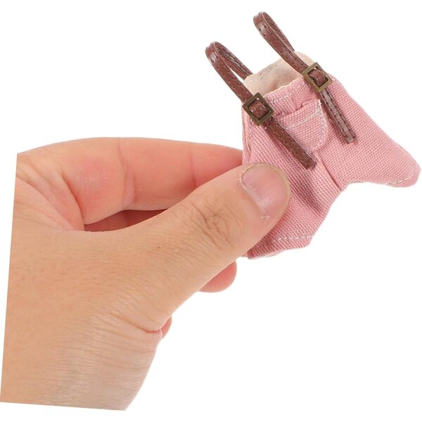 Salopette rosa per bambole - accessorio morbido per gioco e creatività bambini