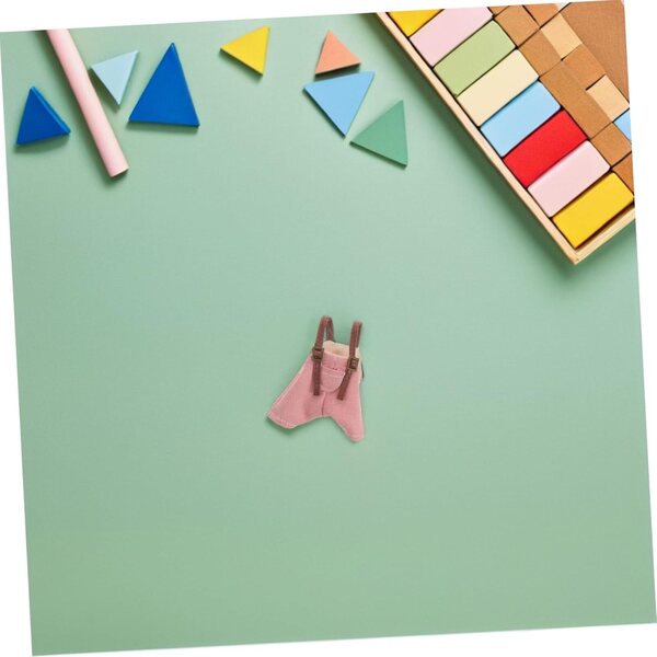 Salopette rosa per bambole - accessorio morbido per gioco e creatività bambini