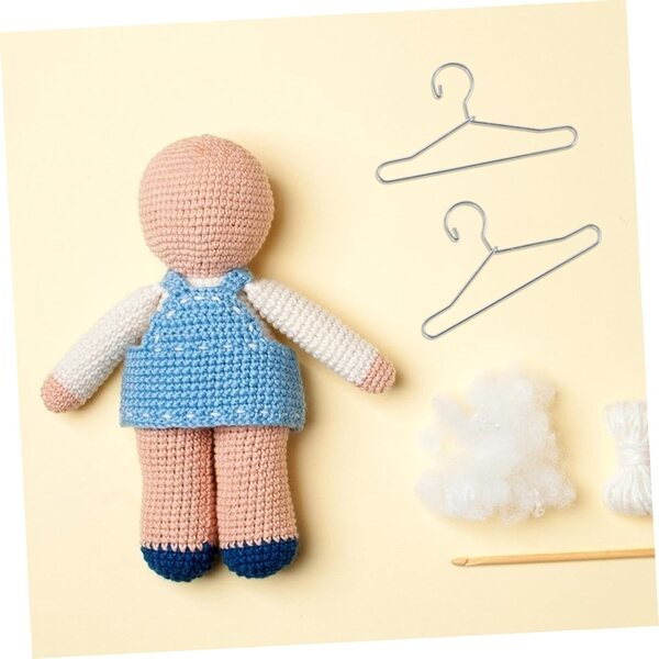 20 Mini Cintres in Metallo per Abiti di Bambole - Organizza e Decora la Stanza dei Bambini