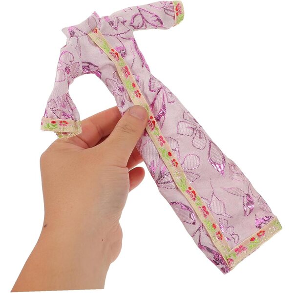 Set 4 Miniature Cheongsam per bambole Dress Tradizionali Cinesi Eleganti