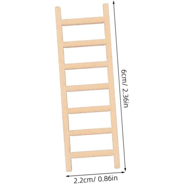 Abaodam Miniaturleiter aus Holz, 30 Stück, für Mikrolandschaften und DIY-Dekorationen