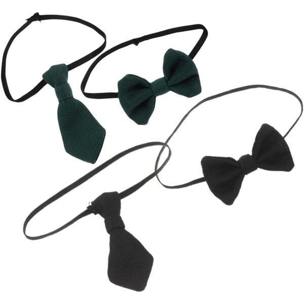 Set 4 Mini Cravatte e Nodi in Cotone per Bambole 20 cm - Accessori Eleganti e Versatili