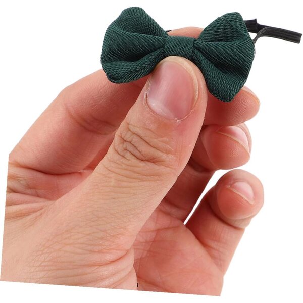 4 mini cravatte e fiocchi per bambole in cotone, accessori eleganti e resistenti