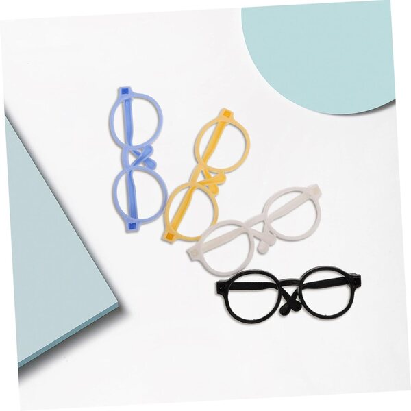 Montature occhiali per bambole 4 pezzi resistenti e stilose accessori creativi