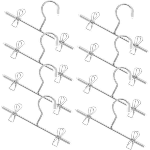 8 Mini Cintres in Metallo per Vestiti di Bambole - Compatti e Leggeri