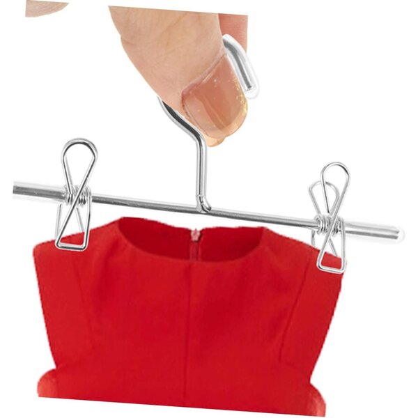 8 Mini Cintres in Metallo per Vestiti di Bambole - Compatti e Leggeri