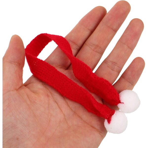 40-teiliges Weihnachtskostüm-Set für Minipuppen, Strickmützen und Schals
