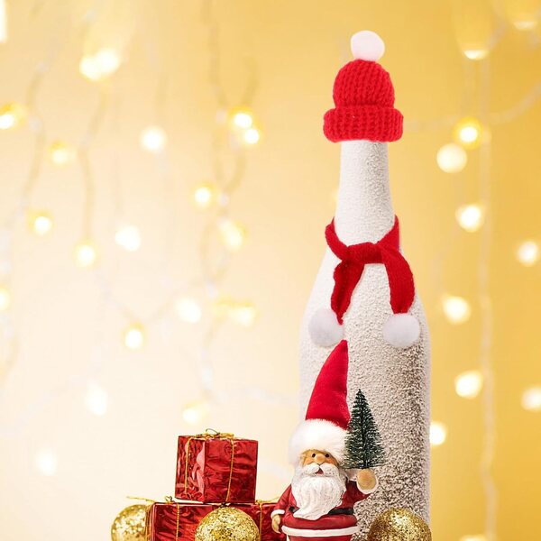 40-teiliges Weihnachtskostüm-Set für Minipuppen, Strickmützen und Schals