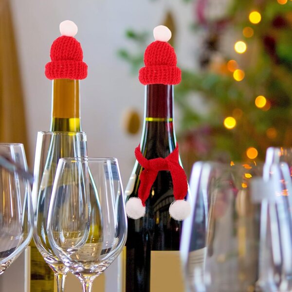 40-teiliges Weihnachtskostüm-Set für Minipuppen, Strickmützen und Schals