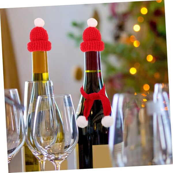 Set mit 40 Mini-Weihnachtsmützen und -schals für ZUNOXAZ-Strickpuppen