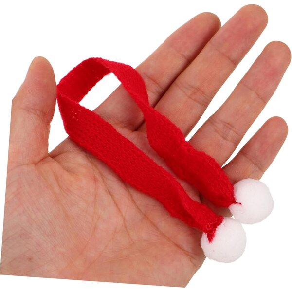 Set Natale Mini bambole: 40 Accessori Bonnet e Sciarpe Tricotati Festivi