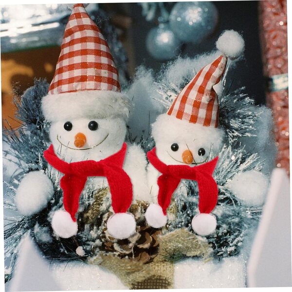 Set Natale Mini bambole: 40 Accessori Bonnet e Sciarpe Tricotati Festivi