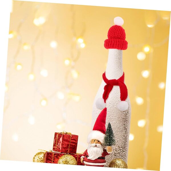 Set 40 pezzi Mini Accessori Natalizi per bamboles: Cappelli e Sciarpe in Maglia