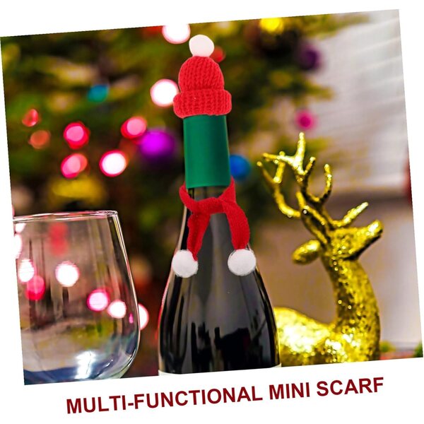 Set 40 pezzi Mini Accessori Natalizi per bamboles: Cappelli e Sciarpe in Maglia