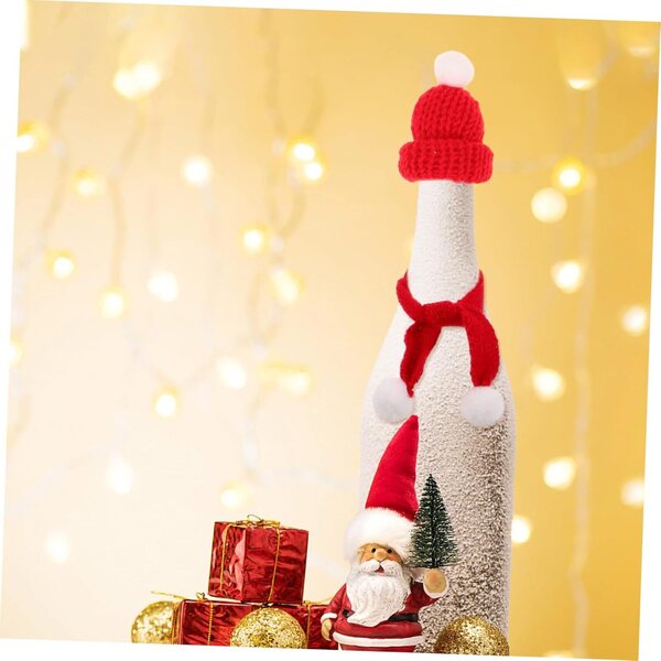 40 Accessori di Natale per Bambole: Mini Cappelli e Sciarpe Natalizie in Fili Morbidi