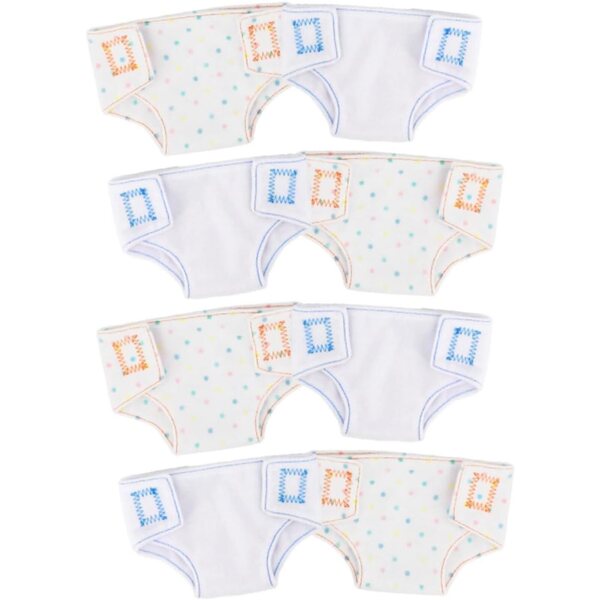 Set 8 Pezzi Mini Culottes per Bambole – Accessori Intimi in Tessuto Colorato