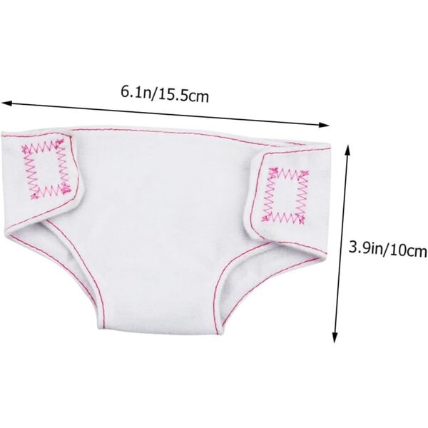 Set 8 Pezzi Mini Culottes per Bambole – Accessori Intimi in Tessuto Colorato