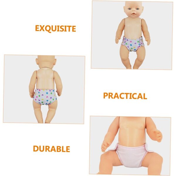 Set 8 Pezzi Mini Culottes per Bambole – Accessori Intimi in Tessuto Colorato