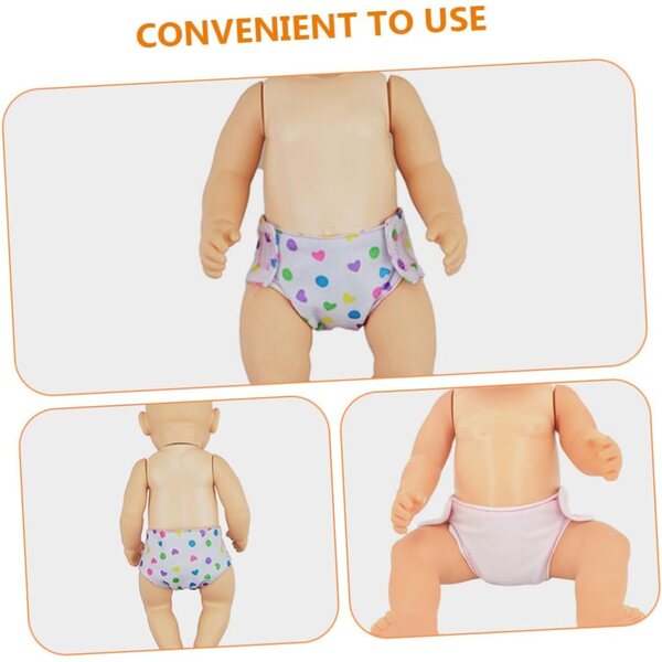 Set 8 Pezzi Mini Culottes per Bambole – Accessori Intimi in Tessuto Colorato