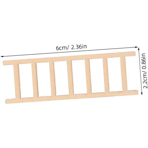 Scala in Legno Miniatura 30 Pezzi per Case delle Bambole e Paesaggi Fai da Te