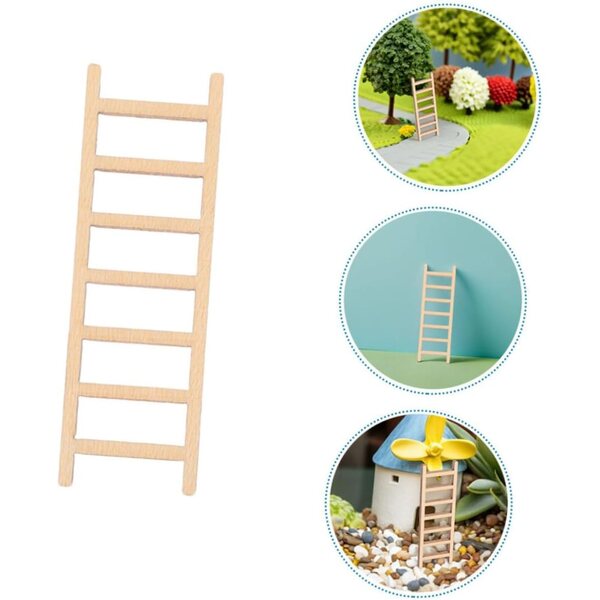 Scala in Legno Miniatura 30 Pezzi per Case delle Bambole e Paesaggi Fai da Te