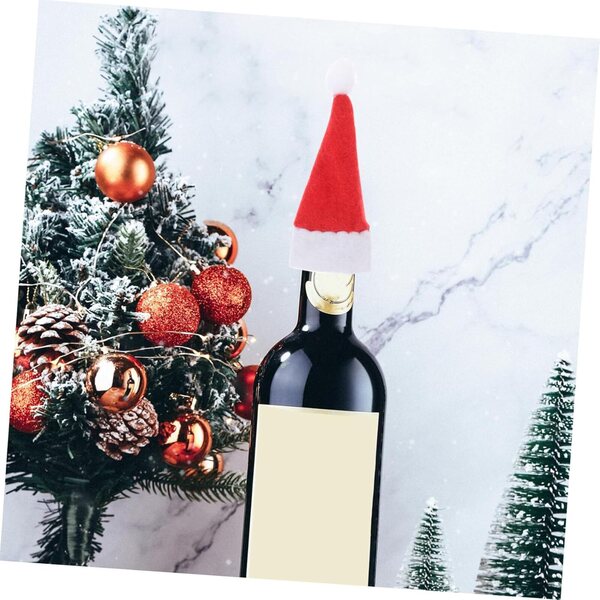 Mini Chapeaux Lutins in Feltro per Decorazioni Natalizie - 24 Pezzi Colorati e Leggeri