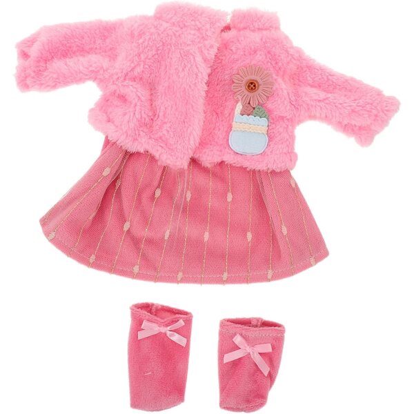 Set Abbigliamento bambole - Giacca, Gonna Rosa e Calzini per Bambole