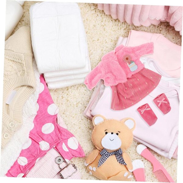 Set Abbigliamento bambole - Giacca, Gonna Rosa e Calzini per Bambole