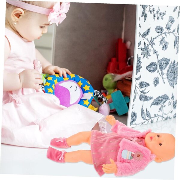 Set Abbigliamento bambole - Giacca, Gonna Rosa e Calzini per Bambole