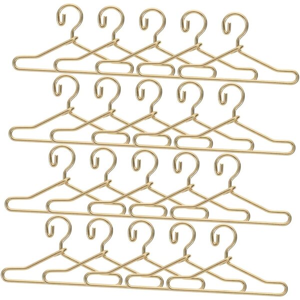 Set mit 40 goldenen Miniaturgürteln für Puppenkleider – elegantes und robustes Design