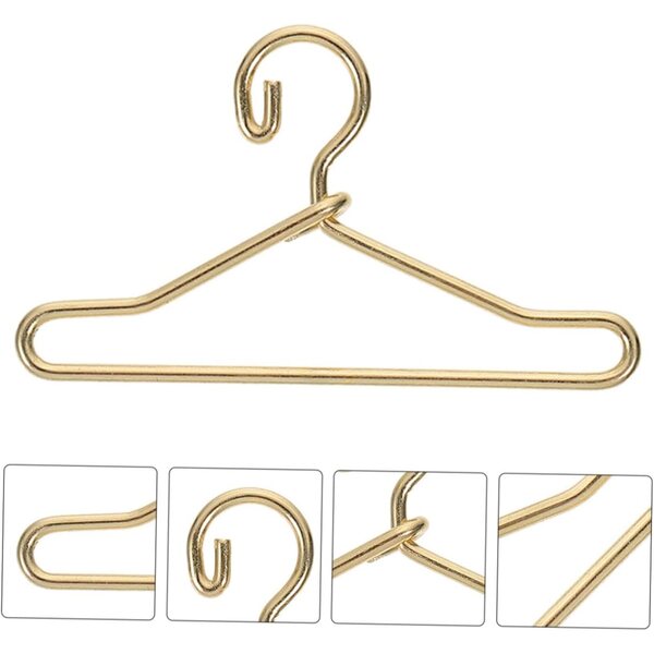 Set mit 40 goldenen Miniaturgürteln für Puppenkleider – elegantes und robustes Design
