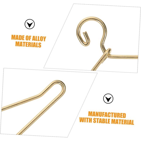 Set mit 40 goldenen Miniaturgürteln für Puppenkleider – elegantes und robustes Design