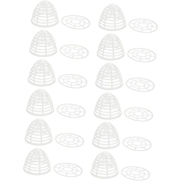 12 Supporti per Gonne di Bambola in Plastica Leggera Trasparente con Base