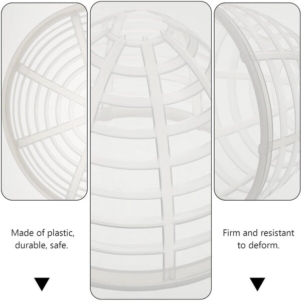 12 Supporti per Gonne di Bambola in Plastica Leggera Trasparente con Base