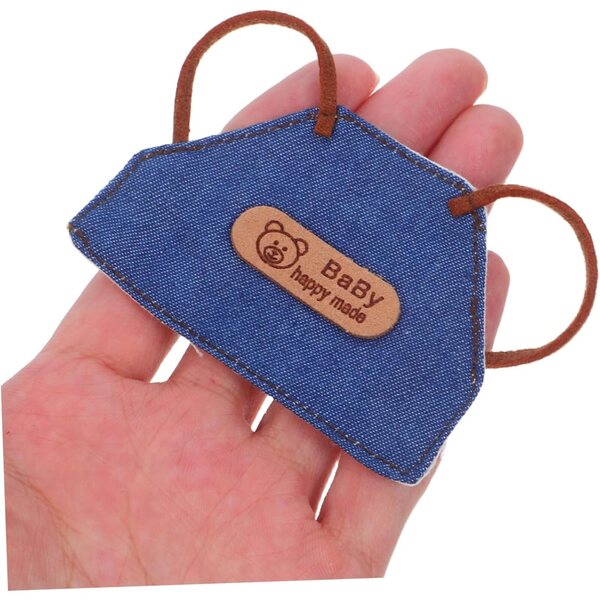 Set 4 Mini Grembiuli in Denim per Bambole - Accessori Vintage per Casa delle Bambole