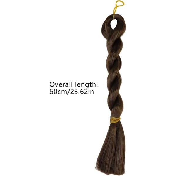 Capelli sintetici 60 cm per bambole - extension resistenti e personalizzabili