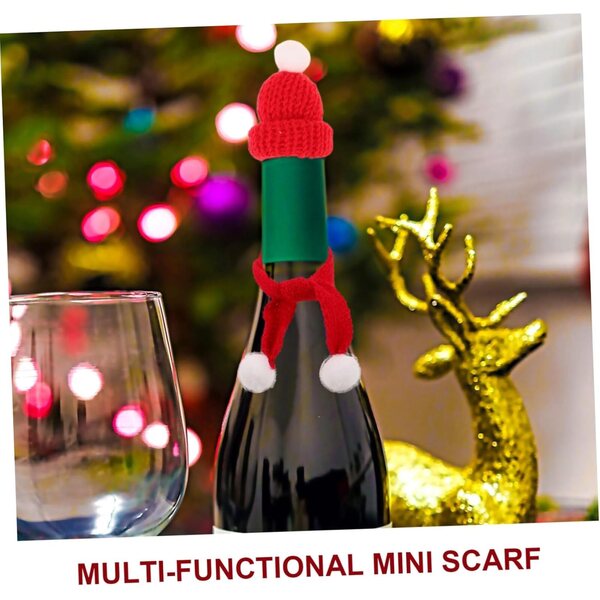 40-teiliges Set winterlicher Weihnachtsmützen und Schals für Puppen – dekorative Accessoires