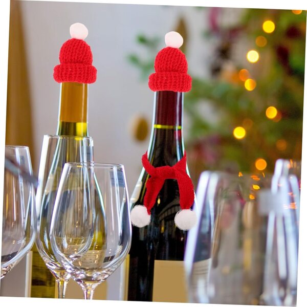 40-teiliges Set winterlicher Weihnachtsmützen und Schals für Puppen – dekorative Accessoires