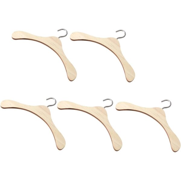 ORFOFE Set mit 5 natürlichen Holzgürteln für Mini-Puppen, 10 cm – Organisationszubehör
