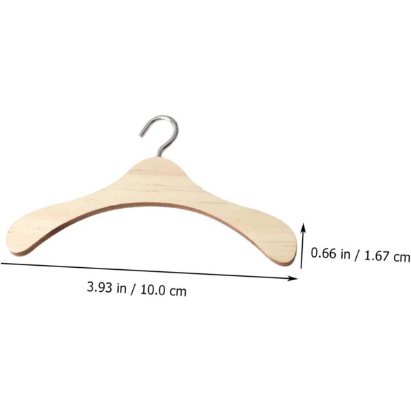 ORFOFE Set mit 5 natürlichen Holzgürteln für Mini-Puppen, 10 cm – Organisationszubehör