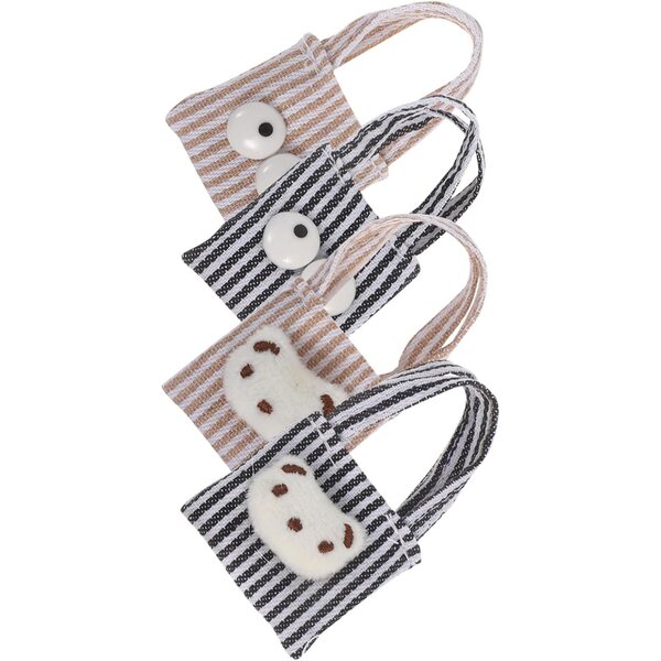 Set 4 Mini Sacchetti in Tela per Bambole - Accessori Miniatura Kawaii per Gioco