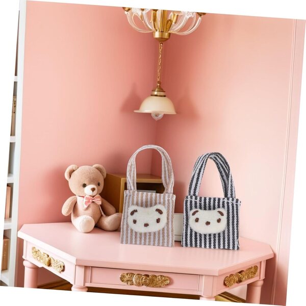 Set 4 Mini Sacchetti in Tela per Bambole - Accessori Miniatura Kawaii per Gioco