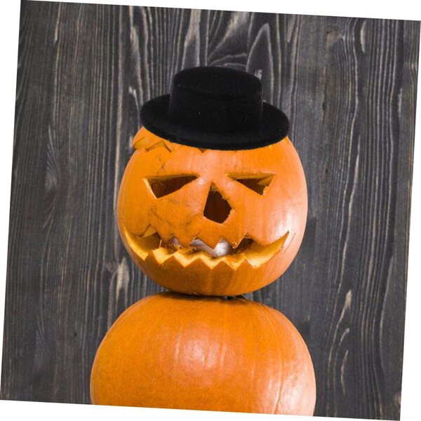 Set 10 Mini Cappelli Cilindro Neri per Bambole, Decorazioni DIY e Cosplay