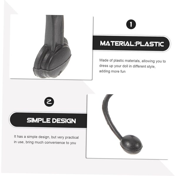 Zubehörset Mini-Helm, Brille und Mikrofon für Puppen – DIY-Dekorationen