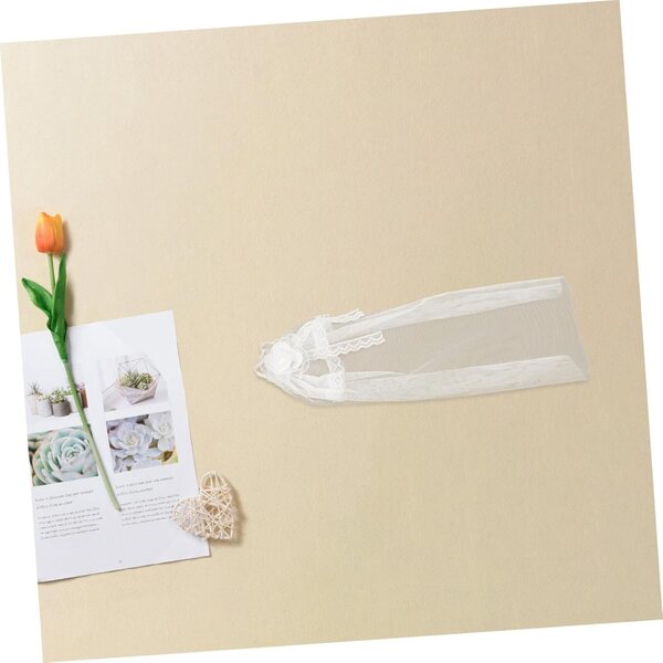 Set 3 Veli da Sposa per Bambole in Tulle e Pizzo per Costumi Miniature