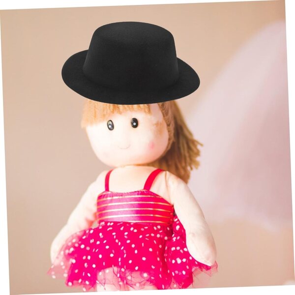 Outanaya Mini-Zylinder aus schwarzem Filz für Puppen, 20 cm, DIY-Zubehör