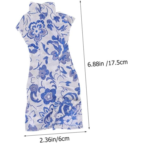 Set di 3 vestiti per bambole cinesi Cheongsam in tessuto facile da vestire
