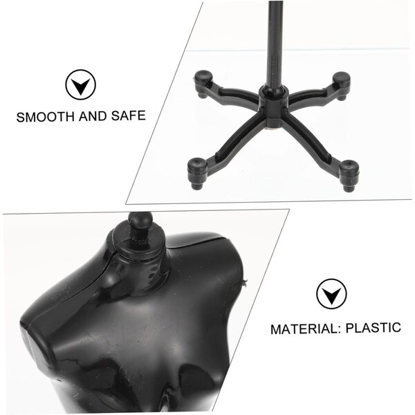 Set 5 Supporti Manichino Miniatura Plastica per Abiti bambole Stabile Elegante